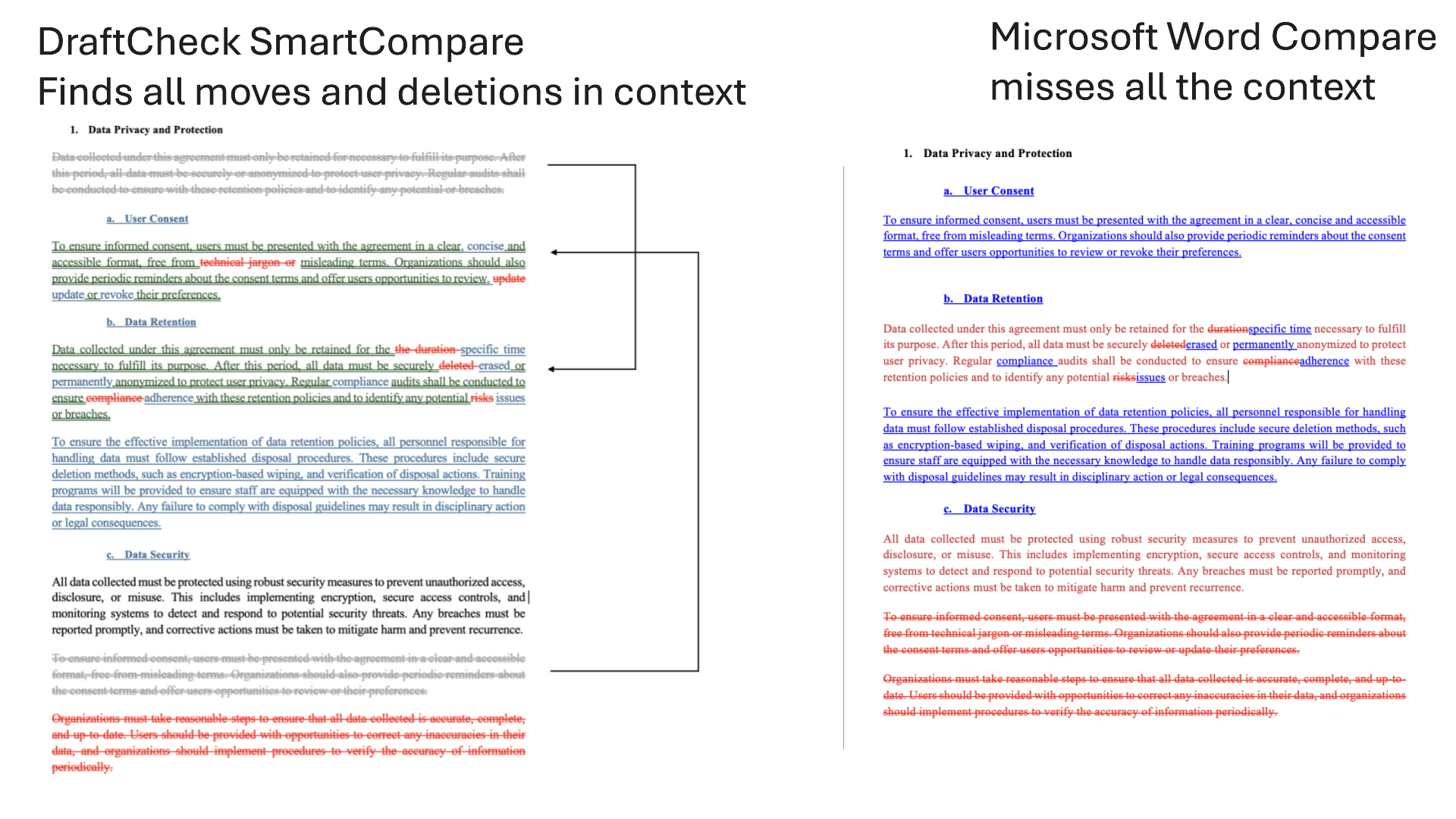 DraftCheck SmartCompare comparison report
