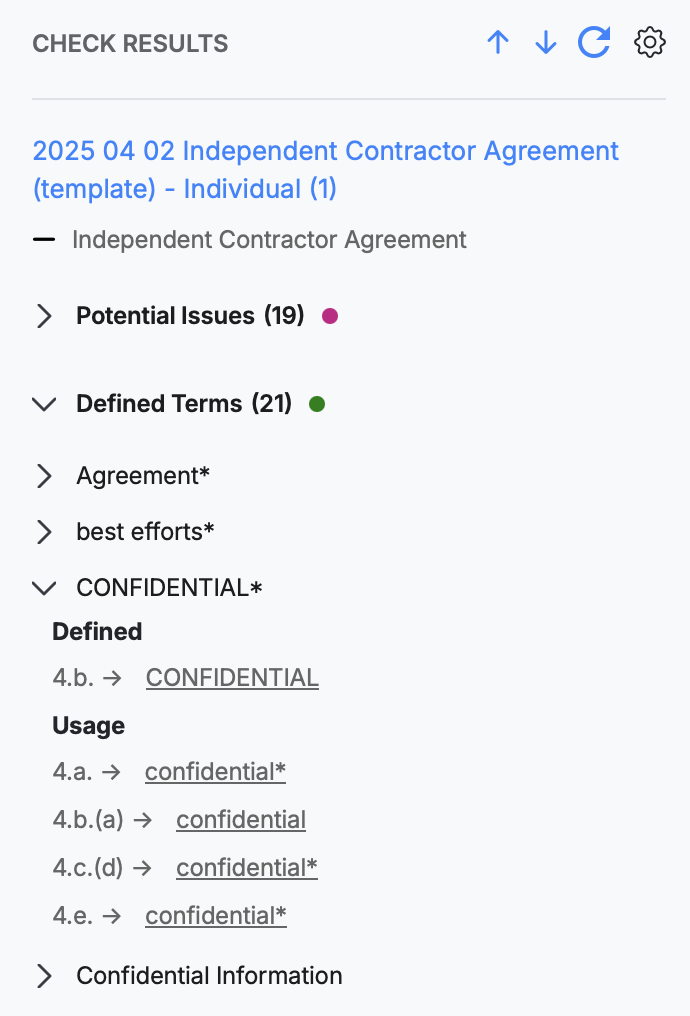DraftCheck error output